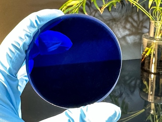 Boîtier de montre de lentille de Crystal Jewelry Blue Sapphire Glass Windows de pierre gemme